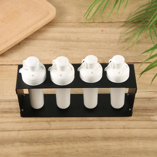 PEUTIER Flavor Cartridge Holder, Cartridge Storage Rack Accessories Holder Case Contains 4 Flavors Cartridges Storage for Water Bottle Stand Compatible with Cirkul (Black)