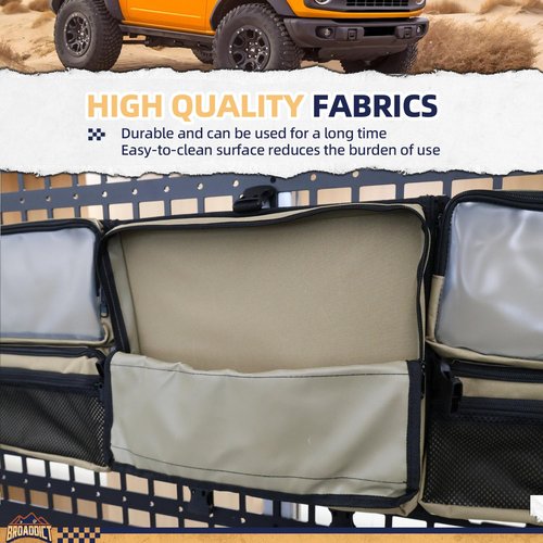 Broaddict Molle Panel Organizer For Multi-Size Molle, 4-In-1, Modular Molle Backpack, Molle Panel Accessories Sling Bag Shoulder Sling Pack Molle