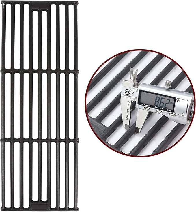 Hisencn Grill Cooking Grates for Char Griller 2137 3724 2121 2123 2222 2828 4208 5252 9020 Charcoal Grill, for King Griller 3008 5252, 19.75'' Cooking Grid Replacement Part for Chargriller, 5 Pack