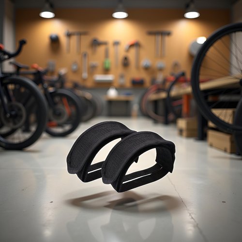 2 Pcs Beam Strap Pedal Straps Cycling Kids Bike Foot Pedal Straps Toe Clips Straps Tape Cycling Parts and Components for Fixed Gear Bike Pedals and Cleats(Black)