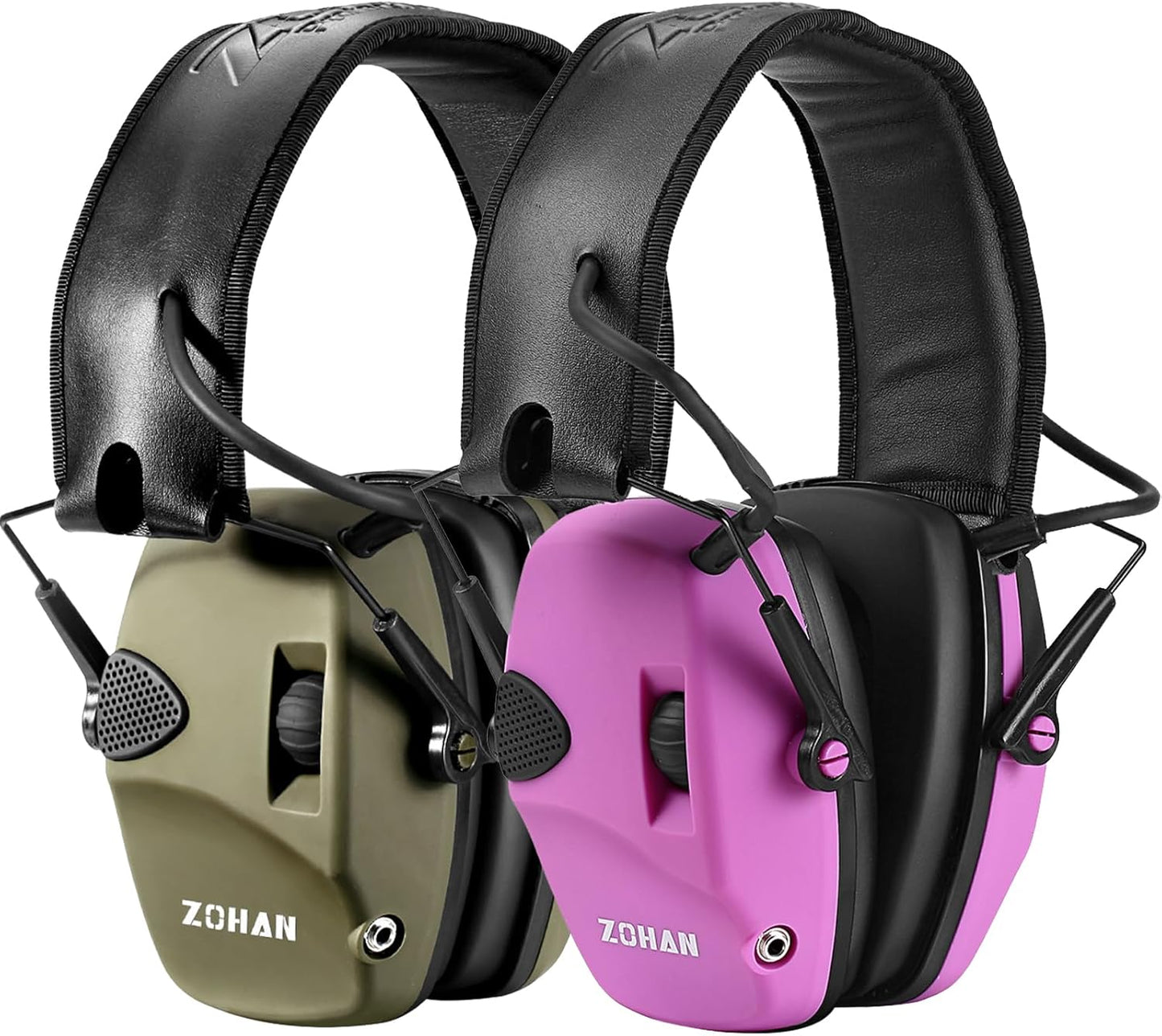 ZOHAN EM054 Electronic Shooting Ear Protection with Sound Amplification, Slim Active Noise Reduction Earmuffs for Gun Range