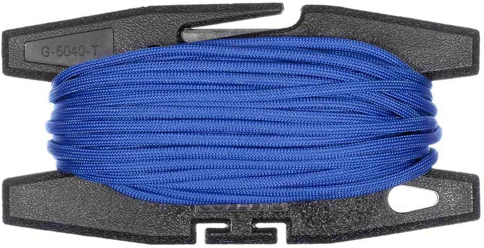 Paracord Spool Tool with 50 or 100 Feet of 550 7-Strand Parachute Cord - USA Made
