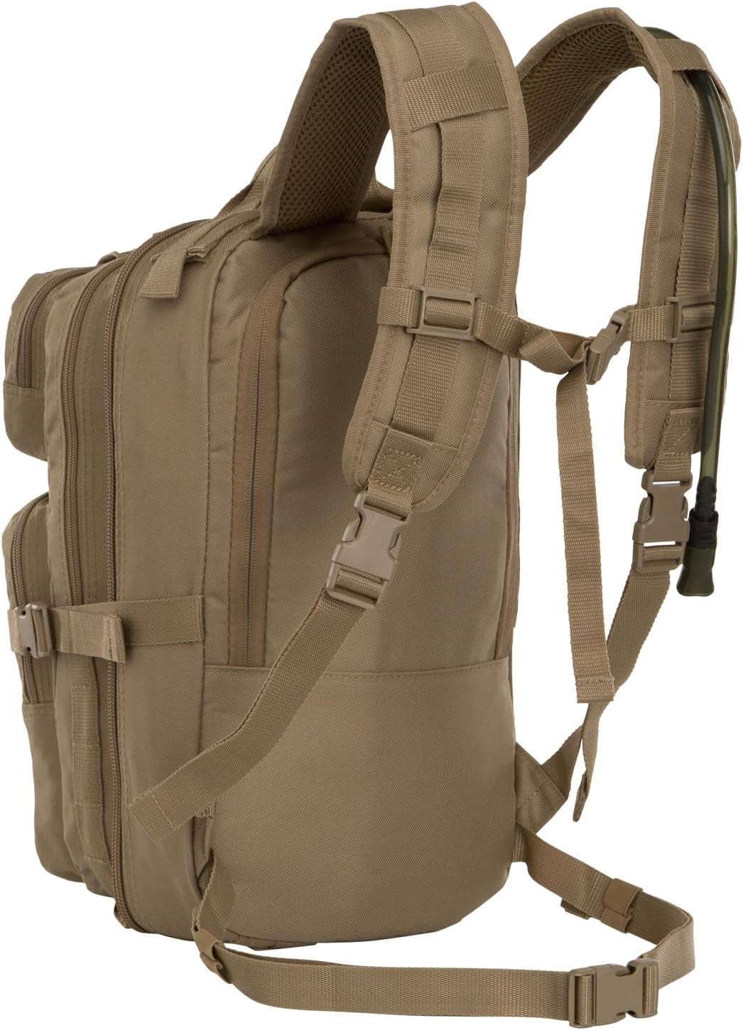 Surge Tactical Hydration Pack Military Backpack with MOLLE System | Survival Bug Out Bag | 22L Storage Capacity + 3L Reservoir (Digital Sand)