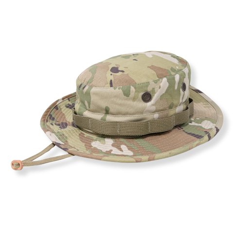 US Military Surplus GI Water Repellant Boonie Hat, Made in USA (OCP Scorpion, 7 1/2)