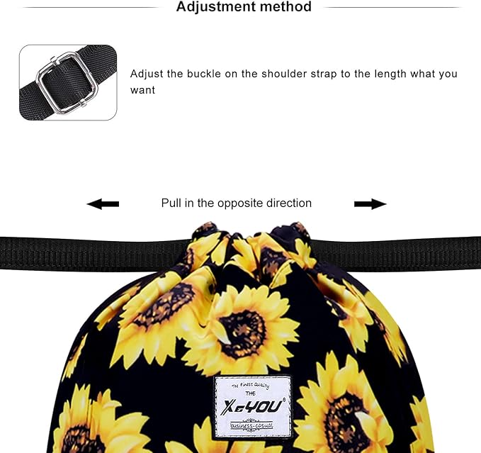 XEYOU Drawstring Sports Backpack Lightweight Gym Yoga Sackpack Shoulder Rucksack Casual Outdoor Daypack for Women and Men