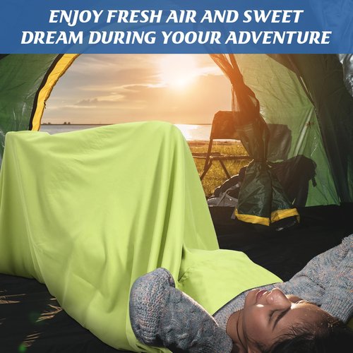 HunnmingRe 6 Pack Sleeping Bag Liners Bulk 87 x 37 Inches Ultralight Travel Sheets Adult Camping Sheets Portable Sleeping Sacks for Camping Backpacking Traveling Business Trips Hotels Hostels