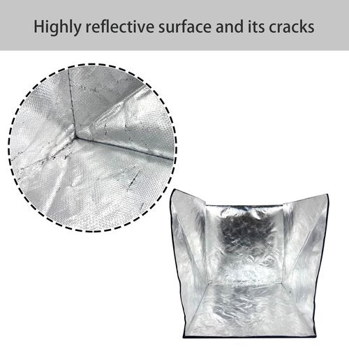 KUNFALY Thermal Insulated Camping Oven Cover for Foldable Camp Ovens Insulation Blanket with Aluminum Coated to Quickly Heats Up and Maintains Temperature