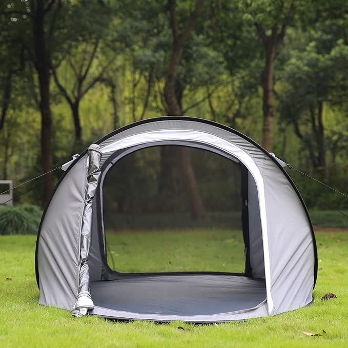 EchoSmile Camping Instant Pop Up Tent, 2/4/6/8/10 Person, Water Resistant Dome, Easy Setup for Camping Hiking and Outdoor, Portable with Carry Bag, 3 Season
