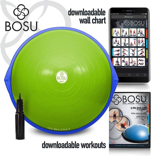 Bosu Balance Trainer, 65cm "The Original" - Lime Green/Blue