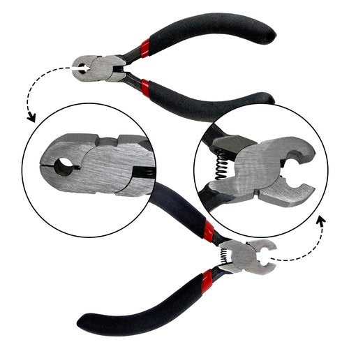 Luoyer Archery T Shape Bow Square Ruler and 12 Pcs Brass Nock Points and Pliers Archery Bowstring Nocking Points Set for Compound and Recurve Bow Turning Kit