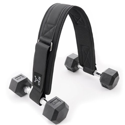 Exercise Hip Thrust Belt for Dumbbells Heavy,Hip Thruster, Dumbbell Hip Thrust Belt for Weights Hip Thrust Bar,Booty Belt for Hip Thrust Black