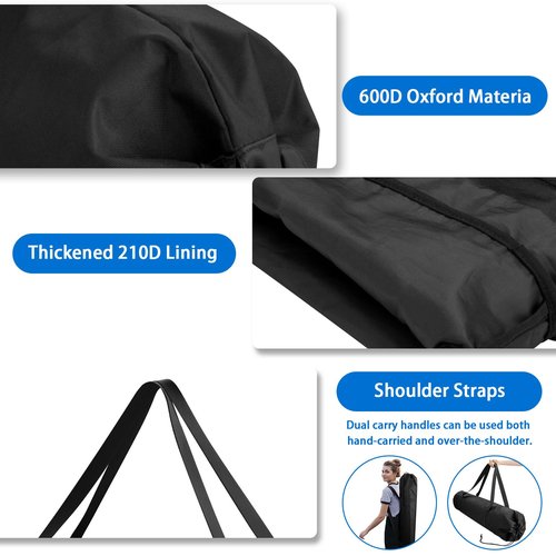 Xxerciz Camping Chair Replacement Bag Folding Chair Carry Bag with Double Shoulder Straps, Portable Travel Bag for Beach Chairs Camp Chairs Fishing Chairs Lawn Chairs (Only Bag)