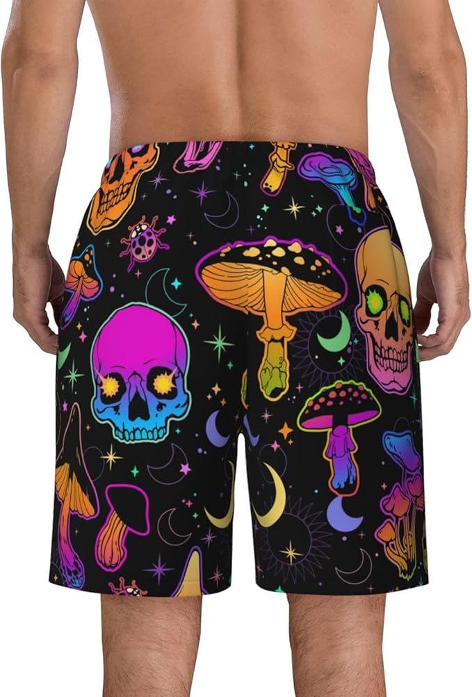 Mens Swim Trunks with Mesh Lining,Quick Dry Swimsuit Board Shorts Beach Pants Swimwear Bathing Suits