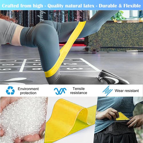 ZhaoHeFits Resistance Bands for Working Out Booty Exercise Bands with 5 Resistance Levels Fit for Physical Therapy Fitness Strength Training Yoga Rehab Include Instruction Guide Assorted