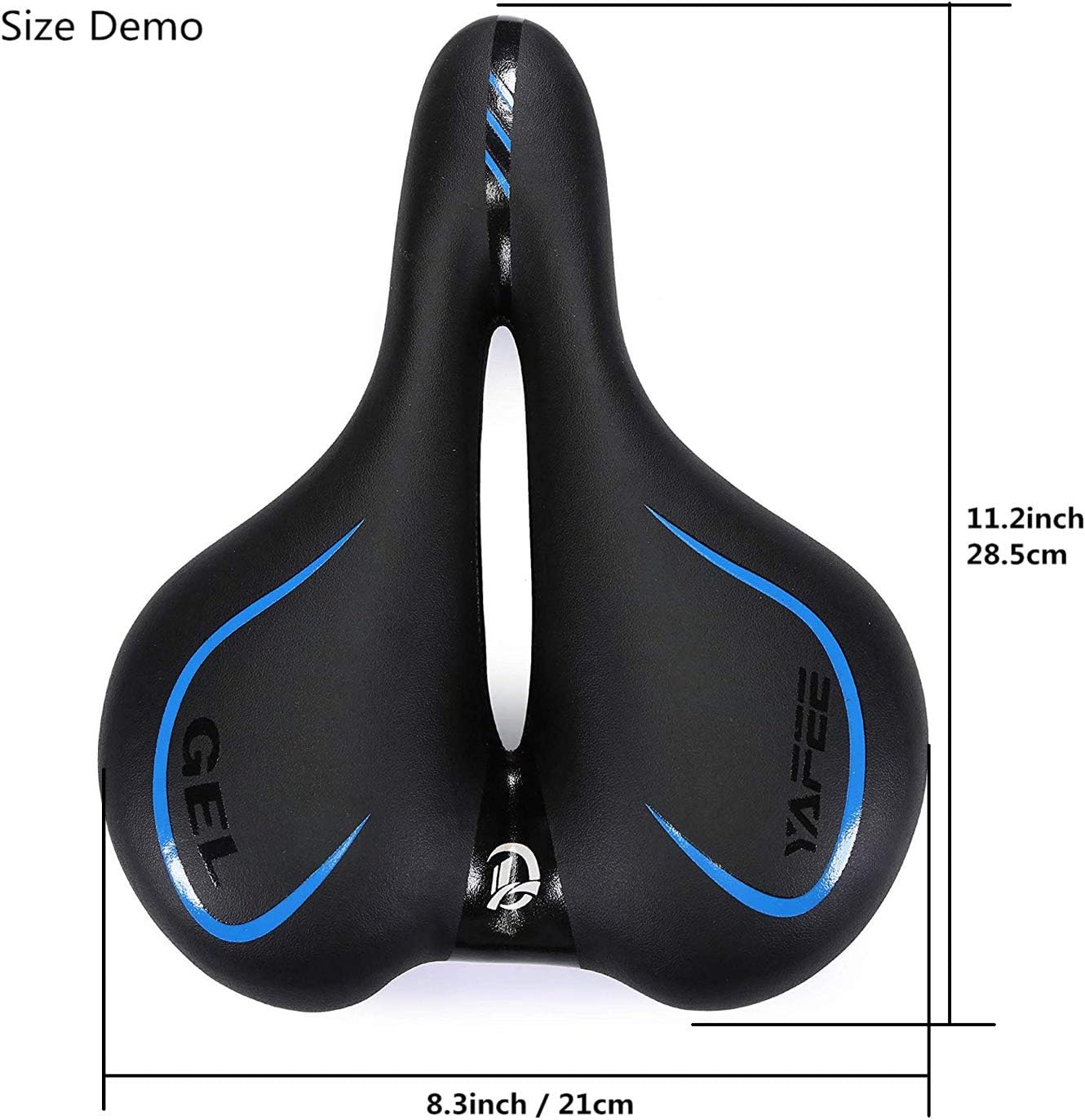 UNISTRENGH Big Bum Bike Saddle Seats Cruiser Suspension Shock Absorbing Ball Extra Wide Silica Gel Padded Cushion Bicycle Cycling