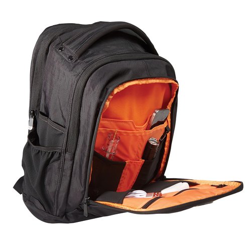 Flight Outfitters Aviator Pro Spacious Durable Comfortable Padded Carry On Travel Backpack with Multiple Pockets for Men & Women, Black