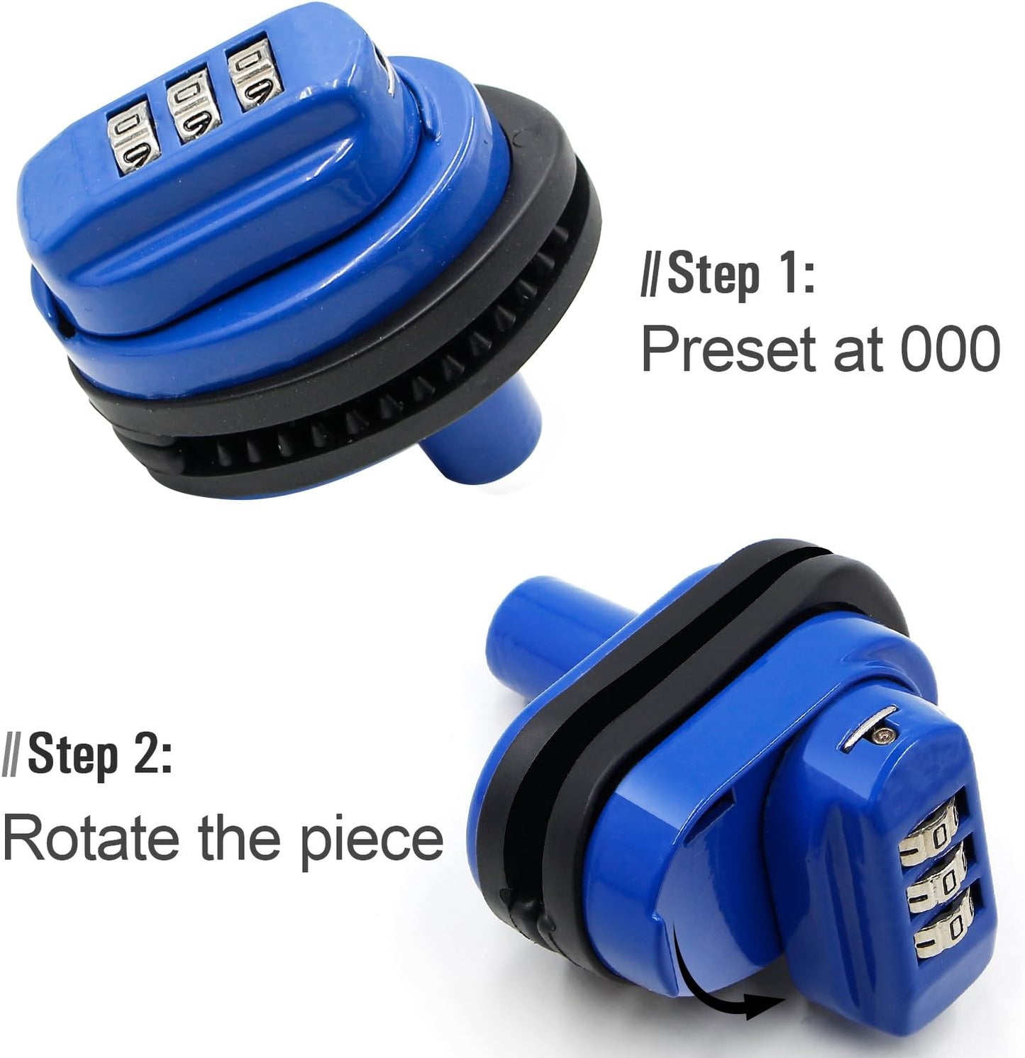 RioRand Trigger Lock 3 Digit Combination Gun Lock Gun Trigger Lock Accessories Blue