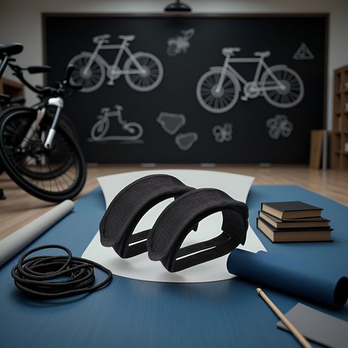 2 Pcs Beam Strap Pedal Straps Cycling Kids Bike Foot Pedal Straps Toe Clips Straps Tape Cycling Parts and Components for Fixed Gear Bike Pedals and Cleats(Black)