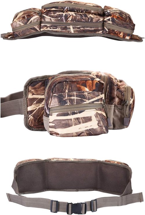 Camo Hunting Fanny Pack Military Waist Bag Hip Belt Bumbag Pouch for Hiking Climbing Outdoor