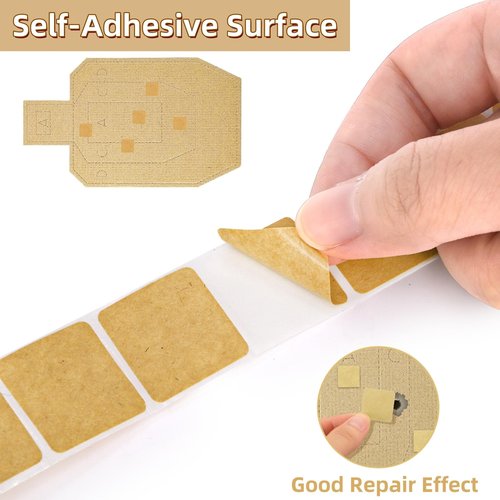 Covzoe 6000 Pieces / 6 Rolls Square Target Pasters, 0.87" Self-Adhesive Target Sticker for Shooting Practice, Shooting Cardboard Paper Markers Label for Pistol Shooting Range Targets