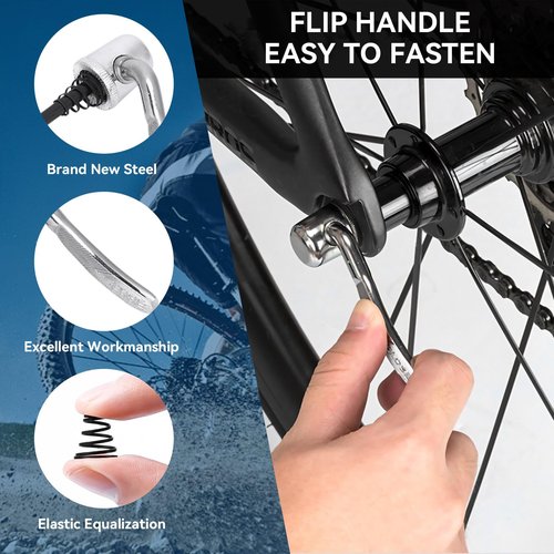 Quick Release Rear Wheel Skewers, Bike Rear Wheel Quick Release Replacement Skewer Bike Trainer for Trainer Bicycle Cycling Cycling Back Rear Wheel Tire