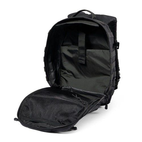 5.11 Tactical Backpack, RUSH 12 2.0 Military Survival Molle Back Pack with Laptop Compartment, Small, 24L, Black, Style 56561ABR