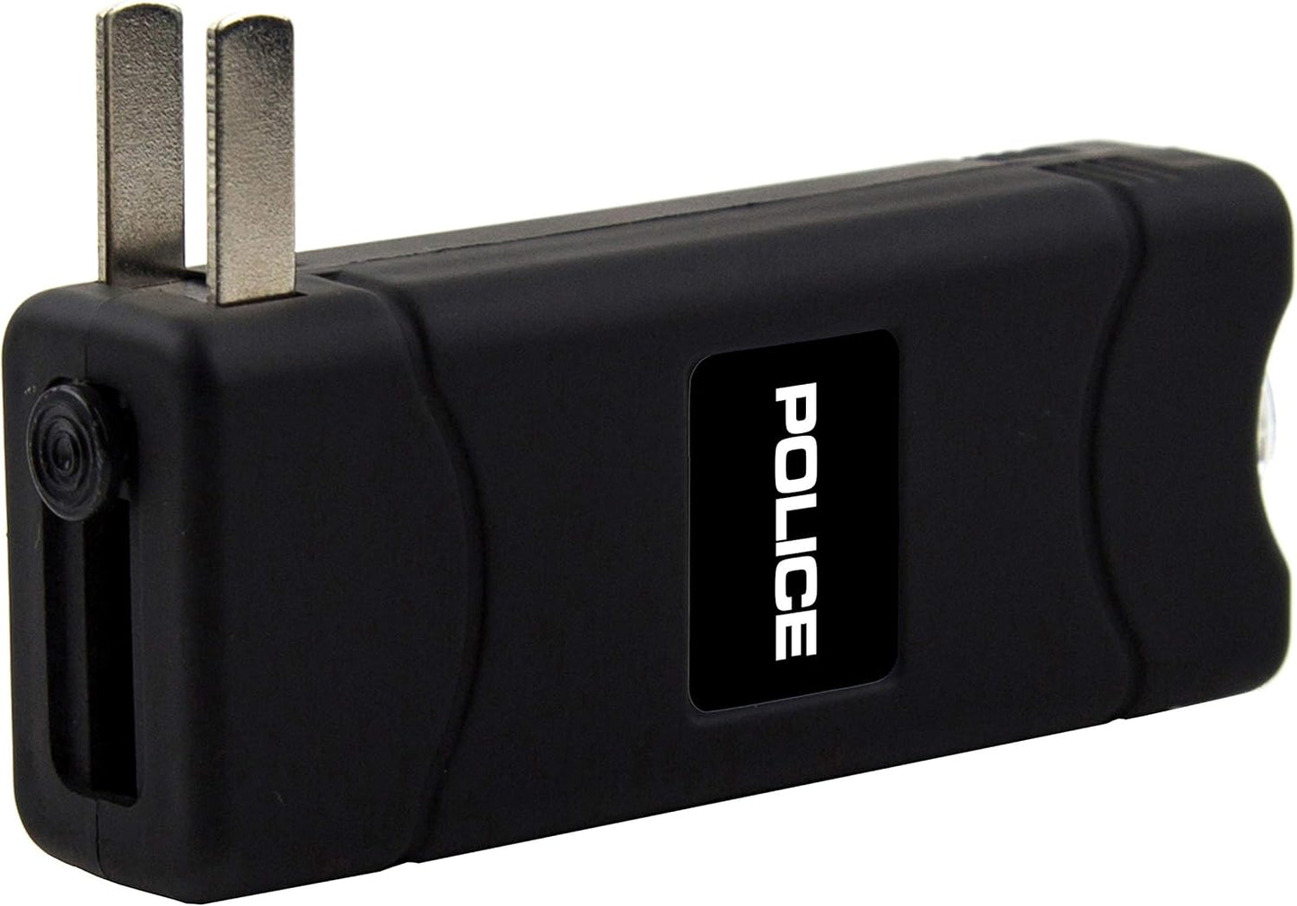 Police Stun Gun for Self Defense 801 – High Voltage Mini Rechargeable with LED Flashlight, Compact & Heavy Duty – Personal Security for Women & Men – Black