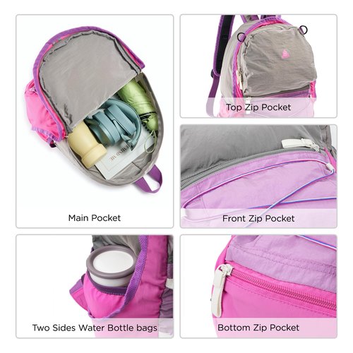 HAPPY NOCNOC 12L Kids Backpack for boys and girls, Small Ultra Lightweight Hiking Backpack for kids with Mesh Storage Bag, Water Resistant Travel Outdoor Sport Camping Daypack