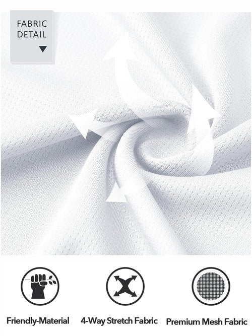 NORTHYARD Men's 2 in 1 Running Shorts Workout Gym Athletic Shorts Quick Dry with Liner Active Training Shorts with Zipper Pockets White XL -1