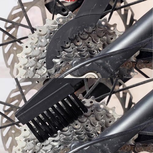 ROYHOO 5PCS/Set Bicycle Chain Cleaning Tool Set,Bike Chain Crankset Brush,Motorcycle Washer Cleaner Brush Tools
