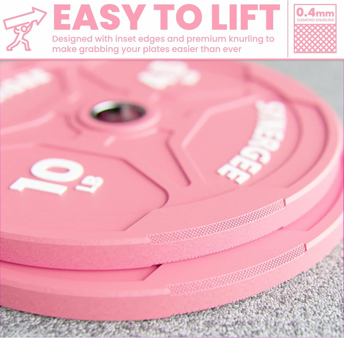Synergee Bumper Plates – Durable Olympic Weight Plates, Low-Bounce Rubber for Strength Training, Powerlifting, and Functional Workouts.