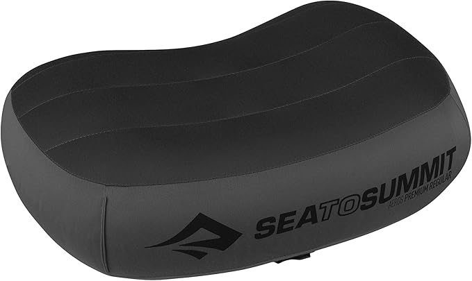 Sea to Summit Aeros Premium Inflatable Travel Pillow, Regular (13.4 x 9.4), Grey