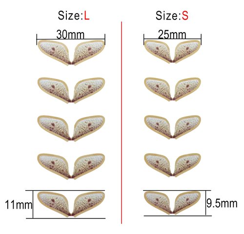 HAINEAO 120pcs Fly Fishing Tying Materials Dry Fly DIY Binding Material Insect Wings Fishing for Trout