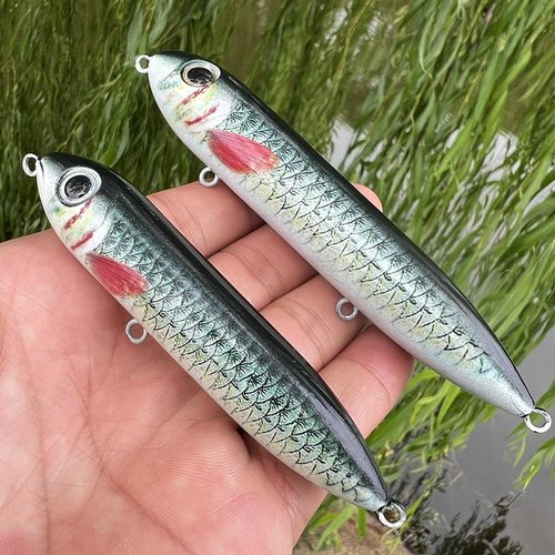 PROBEROS Catfish Rattling Line Float Lure for Catfishing - Catfish Spook Rattle Fishing Floats Peg for Santee Rig Catfish Fishing - 4 Inch(6-Pack)