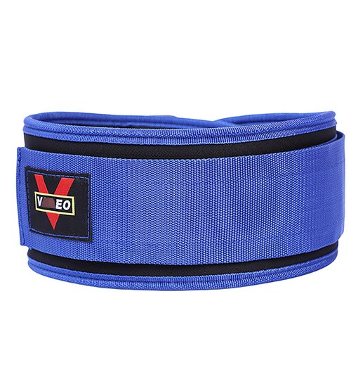 Weight Lifting Belt, Blue 32 Inch to 42.8 Inch of Round Waist Adjustable Waist Belt for Weightlifting, Sports and Exercise (Blue, Medium)