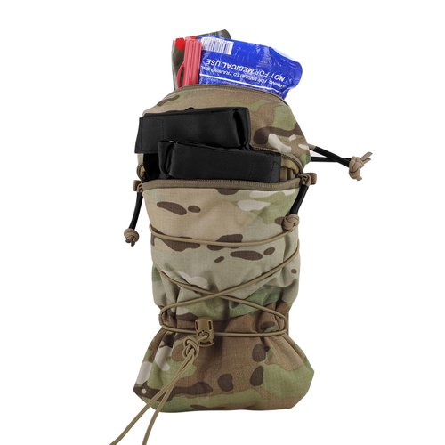 Tactical General Purpose Pocket 12x5 GP Pouch 1.5L Hydration Bag Carrier Backpack Organizer MOLLE + Belt (MC)