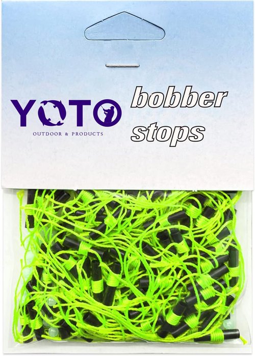 YOTO Bobber Stops for Fishing,Float Bobber Stops String Knots&Fishing Glow Beads