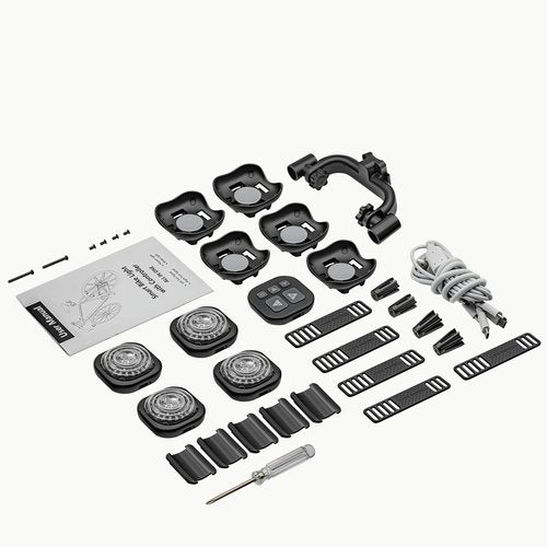 Luvan Smart Bike Light with Remote Controller - Sync Front & Rear LED Light Set, 5 Night & Daytime Mode | Turn Signals | Brake Lights, Rechargeable Bicycle Light for Night Riding, Dog, Running,Scooter