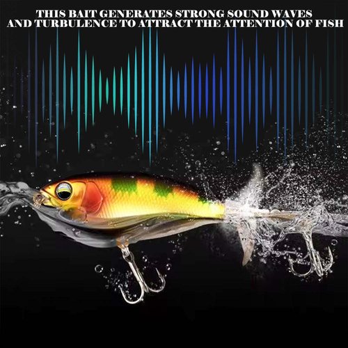 Top Floating Swimming Water Bass Fishing Lures,Fishing Lures with Propellers,Gifts for Men - Fishing Tools & Fishing Bait & Catfish Bait & Trout Lures & Swimbait (Set-1)