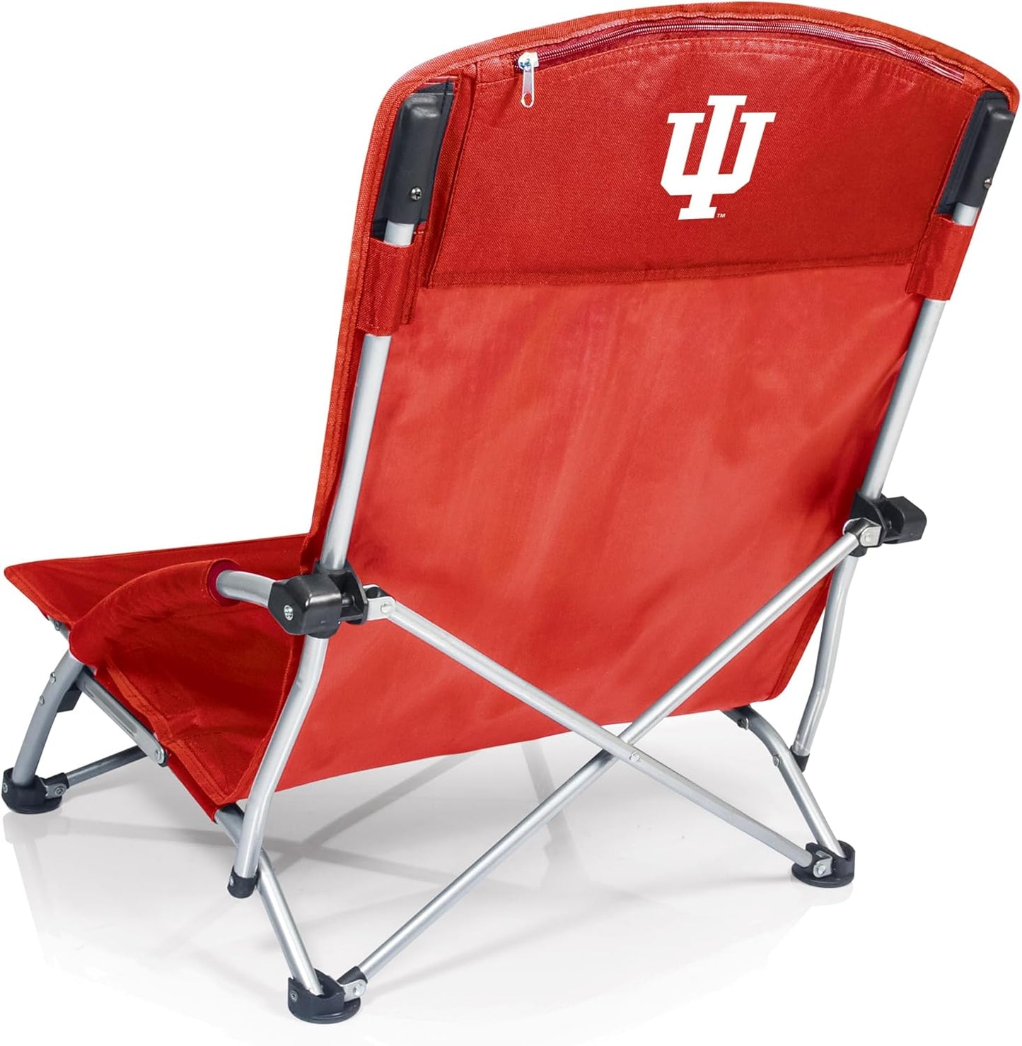 PICNIC TIME NCAA Tranquility Beach Chair with Carry Bag - Low Beach Chair for Adults - Low Lawn Chair