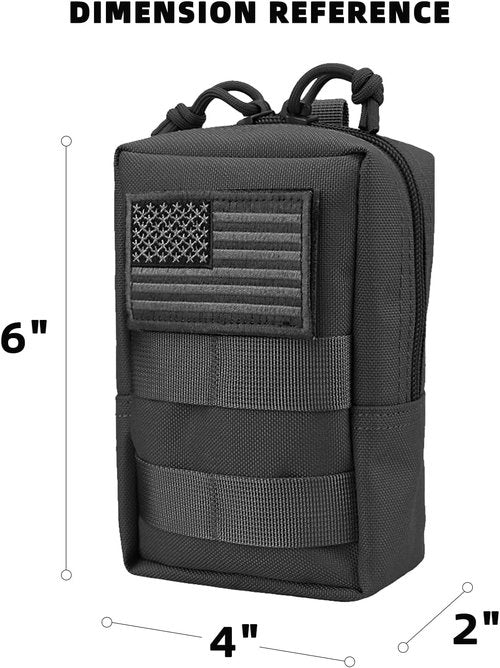 AMYIPO MOLLE Pouch Multi-Purpose Compact Tactical Waist Bags Small Utility Pouch 2 PCS Small Pouch