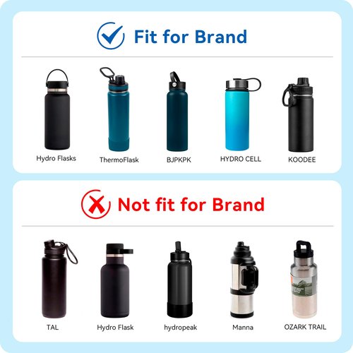Prurex Spout Lid Replacement for Thermoflask, Takeya, Simple Modern, Iron °Flask - Wide Mouth 12/16/18/22/32/40/64oz Water Bottles | BPA-Free Leakproof Sport Cap with Handle (2.28" Diameter 1 Pack)
