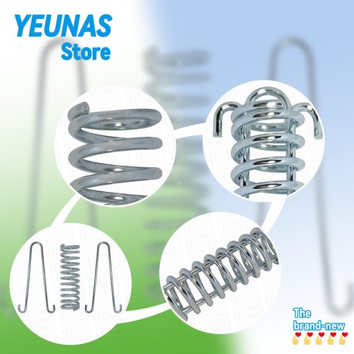 YEUNAS Camping Tent Spring, Stainless Steel Rope Tensioner Awning Fixed Hook Buckle, Portable Camping Tent Fixed Buckle, Outdoor Camping Spring Buckle (6 Pack)