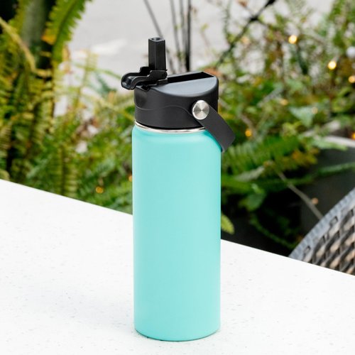 Soledea Replacement Straw Lid for Hydro Flask Wide Mouth Water Bottles, Leak-Proof Sport Lid with Flexible Handle Compatible with Hydro Flask Wide Mouth 12/16/18/20/32/40 oz