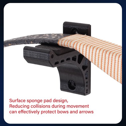 FENJANER Archery Wall-Mounted Bow Rack and Arrow Holder - Bow Wall Mount Storage for Recurve Bow Compound Bow Longbow - 12 Arrows Display Hanger Brackets for Wall in Home (Bow Rack and Arrow Rack)