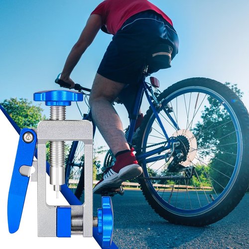SYWAN Bike Hydraulic Brake Tool Kit, Hydraulic Brake Hose Cutter 2 in 1 Bicycle Hydraulic Line Cutter Bike Brake Hydraulic Hose Fitting Insert Tool (Blue-1)