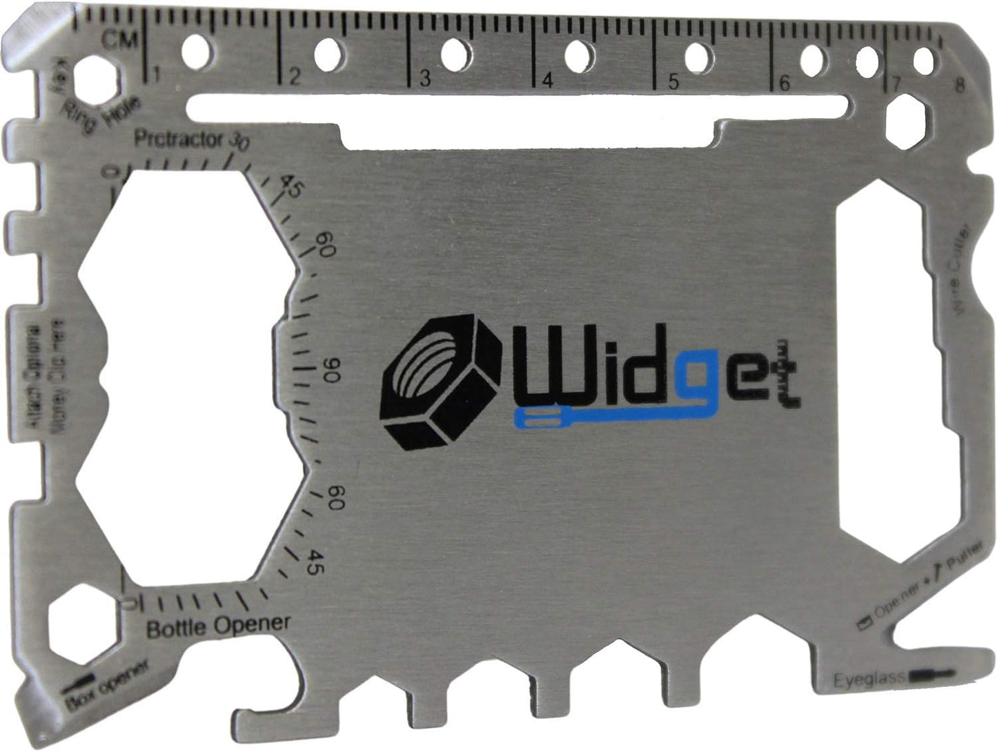 W4W, Multi purpose survival Pocket tool - Stocking Stuffers for Men Great Christmas gifts - Credit Card Wallet Size Ninja Multitool - 43 in 1 (Black)