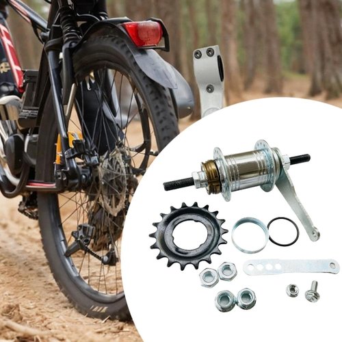 rockible Bicycle Hub Conversion Set Coaster Brake Rear Hub 36 Holes Tool Replacement Bike Trike Hub Conversion Set Repair for Cycling