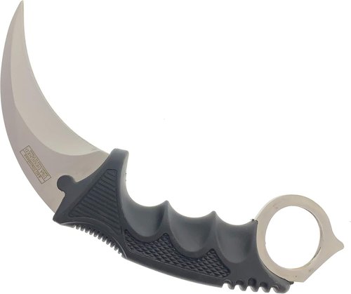 Falcon 7.5" CSGO Tactical Fixed Blade With ABS Sheath and Cord. For Collection, Gift, and Outdoors Camping Cut Ropes, Branches (Red Spider Web)