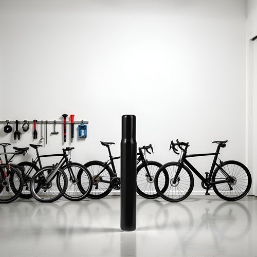 Black Bike Seat Post Steel 25.4mm for Tube Children Bike Chair Parts Kids Cycling Bike Handlebars 25.4 Inches